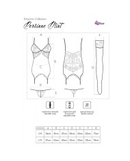 LIVCO CORSETTI FASHION - PERSINNE MIT EMPORIO SET CORSET + PANTY + MEDIAS S/M