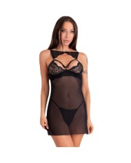 LIVCO CORSETTI FASHION - FLAMMEN LC 17355 SET BODY + MEDIAS NEGRO TALLA ÚNICA