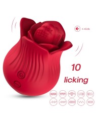 ARMONY - ROSELIP ESTIMULADOR CLITORIS CON LENGUA 10 MODOS & VIBRADOR ROJO