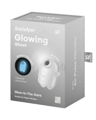 SATISFYER - GLOWING GHOST AIR PULSE & VIBRADOR BLANCO